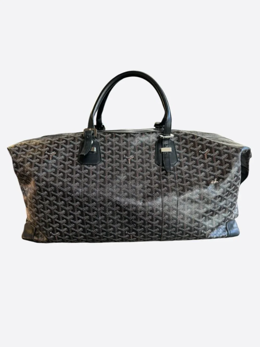 Goyard Black Bowling 55 Duffel Bag